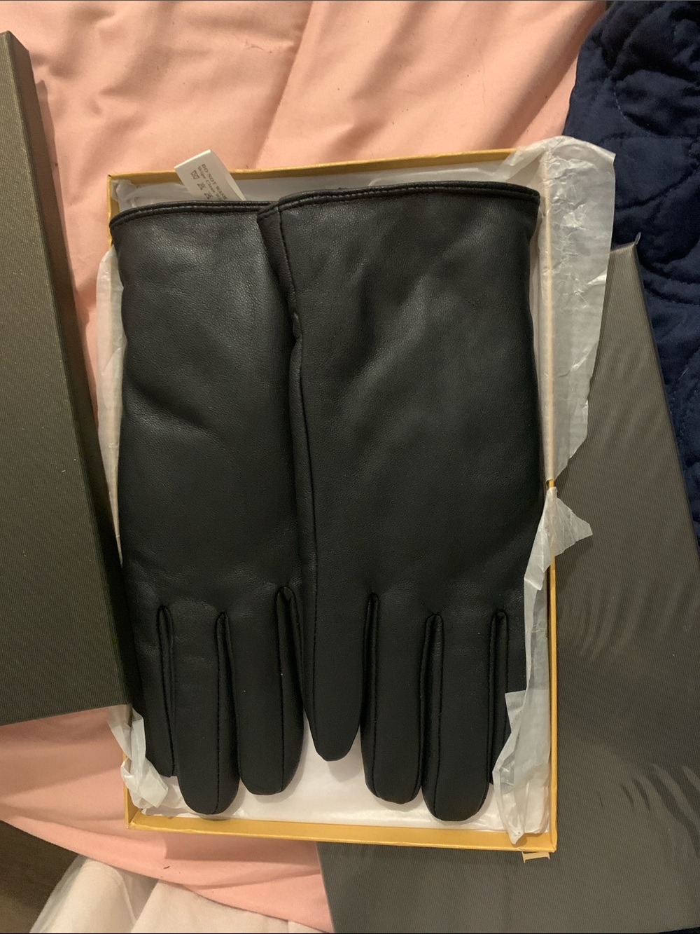 Leather Women's Gloves - Black